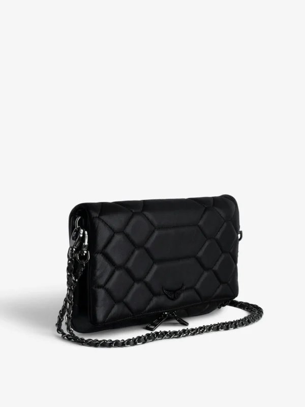 Zadig&Voltaire Rock Mat XL Scale Clutch Black Flash Sale