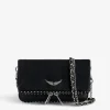 Zadig&Voltaire Rock Nano Studs Clutch Black New
