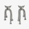 Zadig&Voltaire Rock Node Earrings Shiny silver Flash Sale