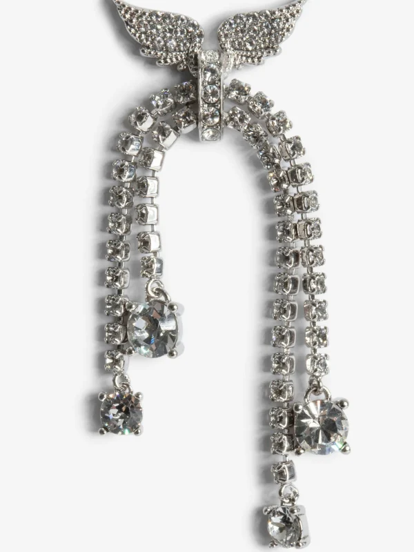 Zadig&Voltaire Rock Node Earrings Shiny silver Flash Sale