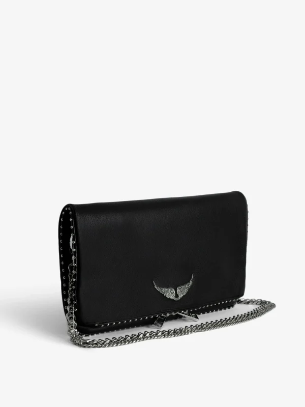 Zadig&Voltaire Rock Studs Clutch Black Fashion
