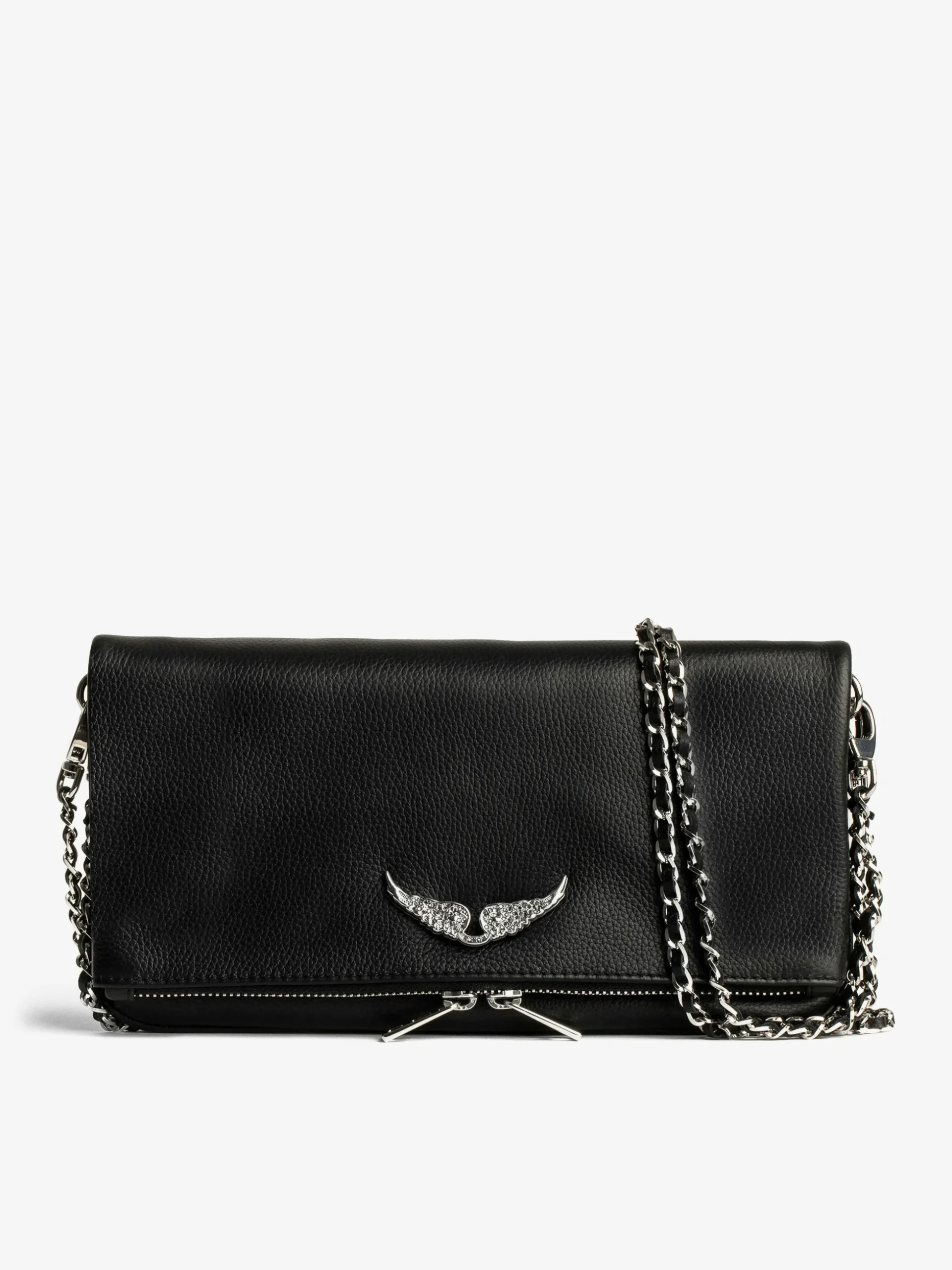rock_swing_your_wings_clutch_0.webp Zadig&Voltaire Rock Swing Your Wings Clutch Black silver Clearance