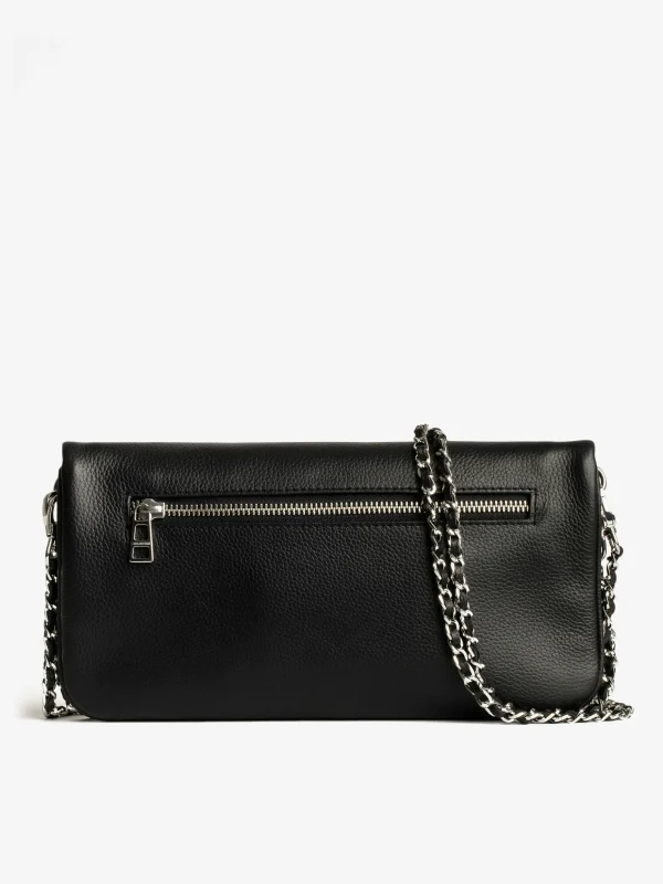Zadig&Voltaire Rock Swing Your Wings Clutch Black silver Clearance