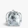 Zadig&Voltaire Rock To Go Metallic Bag Silver Hot