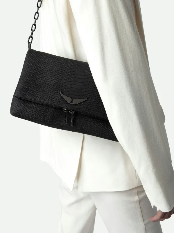 Zadig&Voltaire Rocky Soft Savage Bag Black New