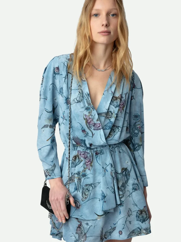 Zadig&Voltaire Rogers Silk Dress Glacier Best