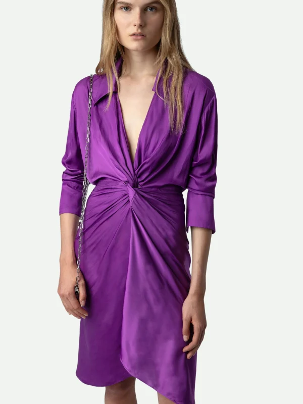 Zadig&Voltaire Rozo Satin Dress Goa Outlet
