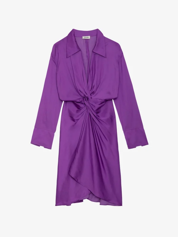Zadig&Voltaire Rozo Satin Dress Goa Outlet