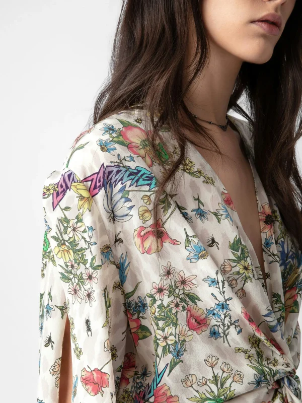 Zadig&Voltaire Rozom Silk Dress Vanille Best Sale