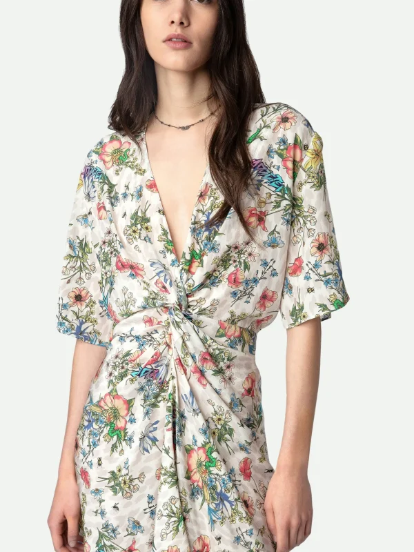 Zadig&Voltaire Rozom Silk Dress Vanille Best Sale