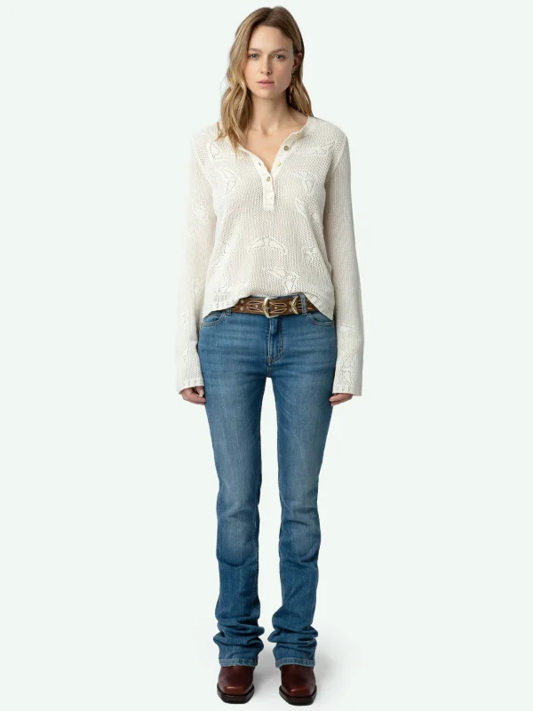 Zadig&Voltaire Salmyr Wings Sweater Ecru Best Sale