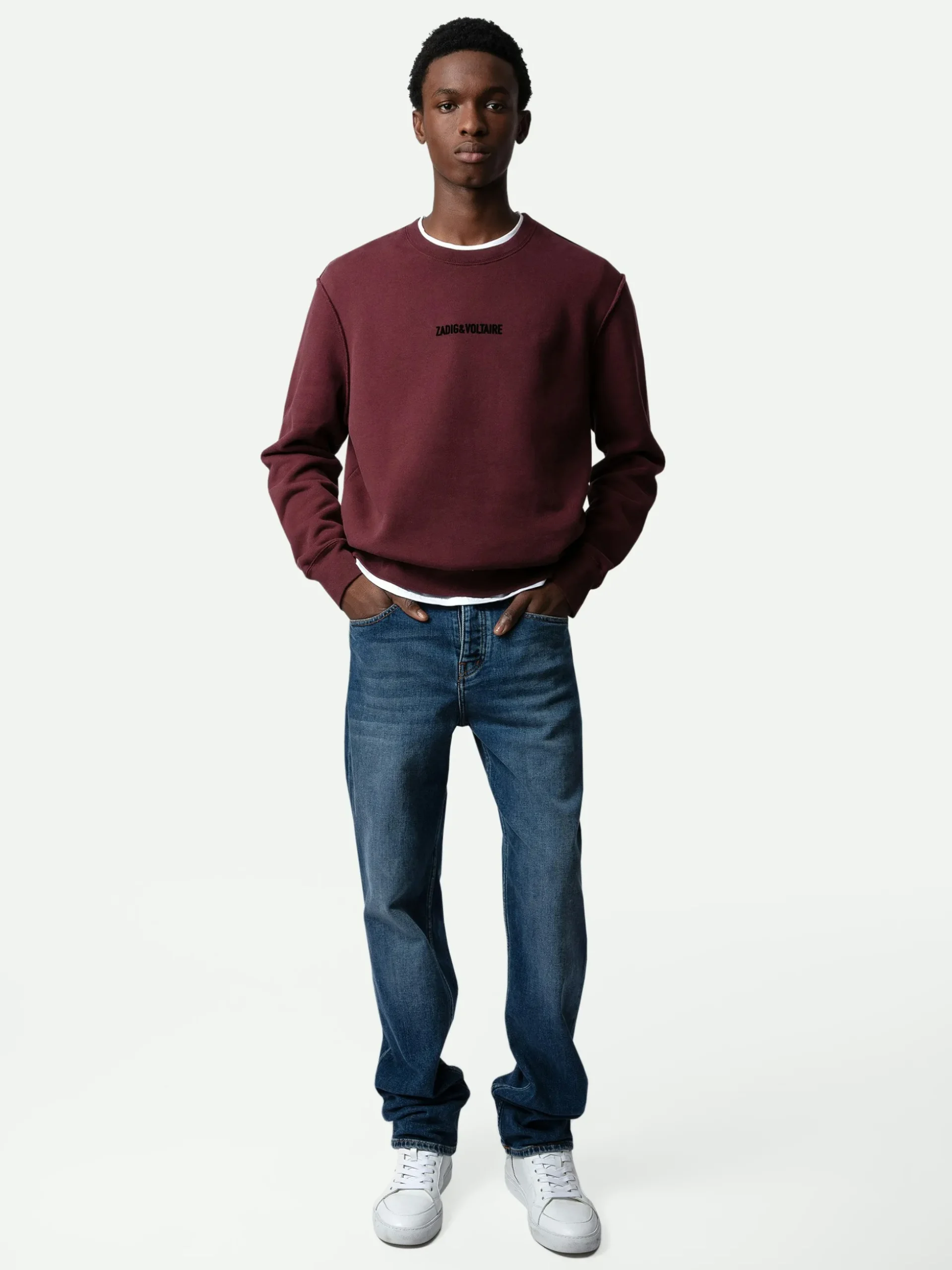 simba_sweatshirt_0.webp Zadig&Voltaire Simba Sweatshirt Cherry red Outlet