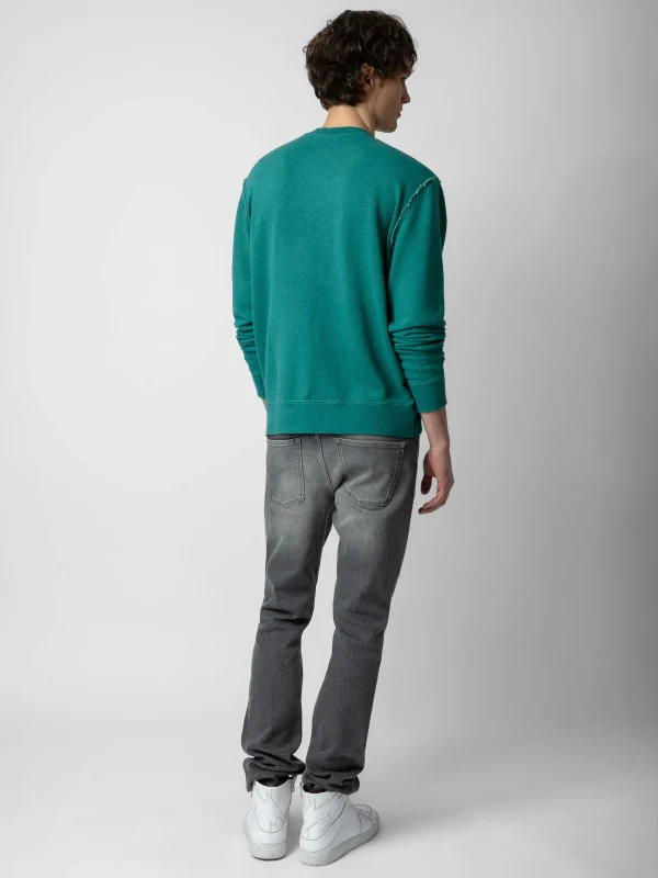 Zadig&Voltaire Simba Sweatshirt Aqua Sale