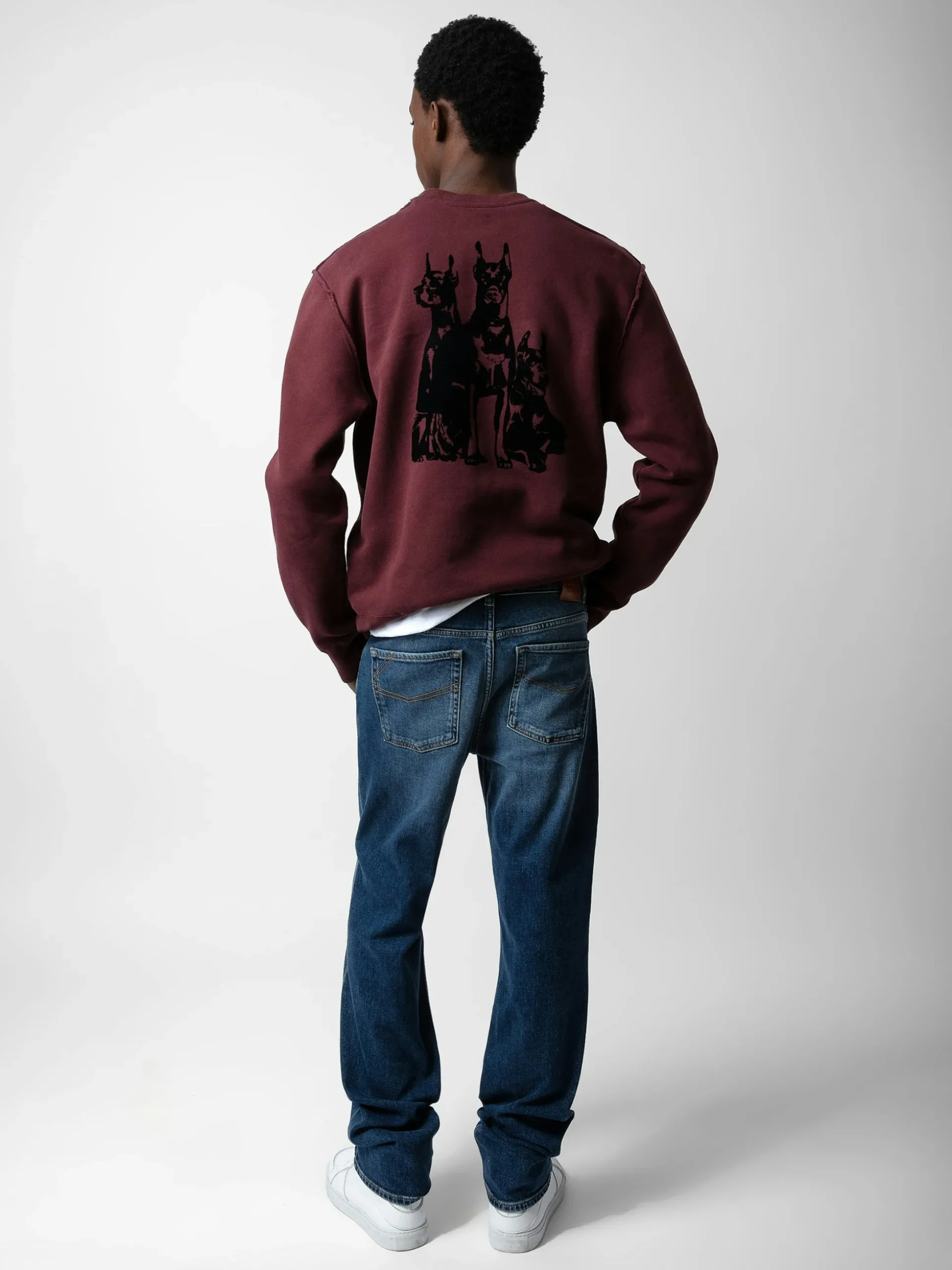 simba_sweatshirt_1.webp Zadig&Voltaire Simba Sweatshirt Cherry red Outlet