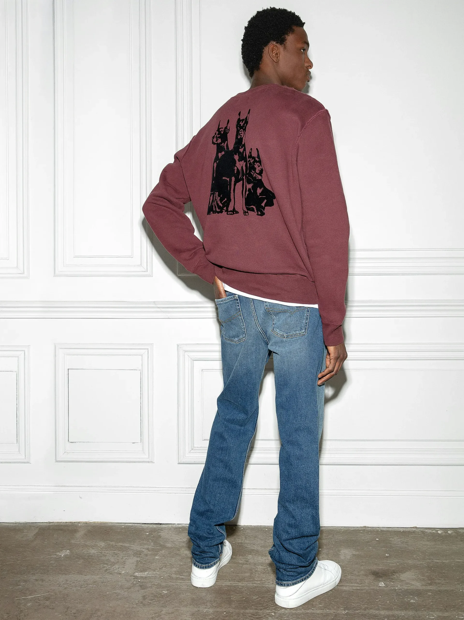 simba_sweatshirt_2.webp Zadig&Voltaire Simba Sweatshirt Cherry red Outlet