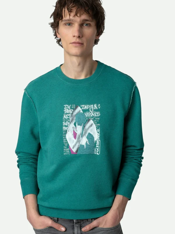 Zadig&Voltaire Simba Sweatshirt Aqua Sale
