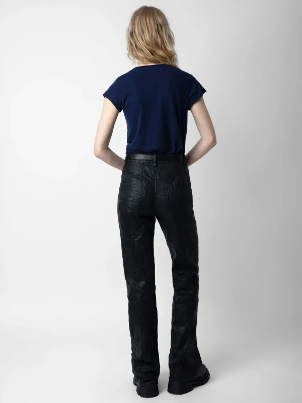 Zadig&Voltaire Skinny Stars Diamanté T-Shirt Marine New
