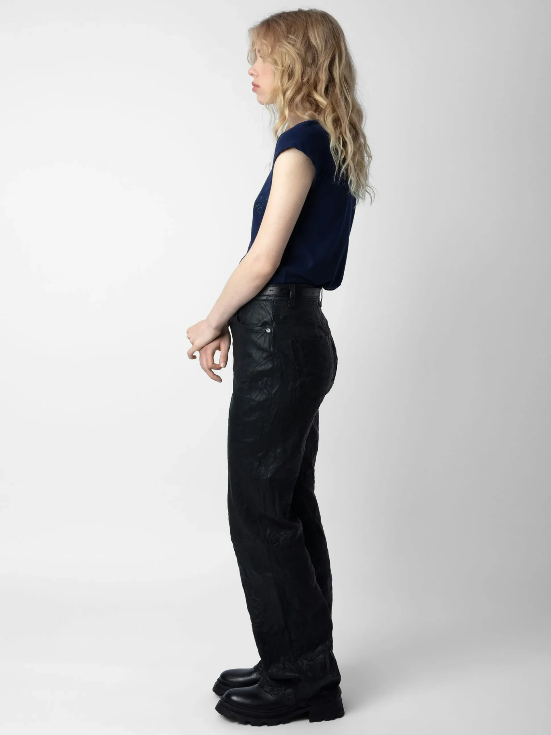 skinny_stars_diamant_tshirt_2.webp Zadig&Voltaire Skinny Stars Diamanté T-Shirt Marine New