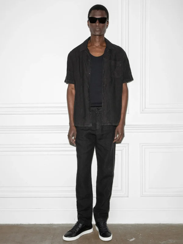 Zadig&Voltaire Sloan Linen Shirt Black Online
