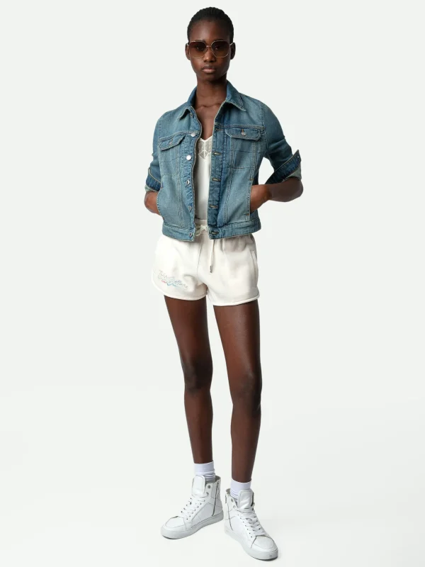 Zadig&Voltaire Smiley Shorts Petale Online