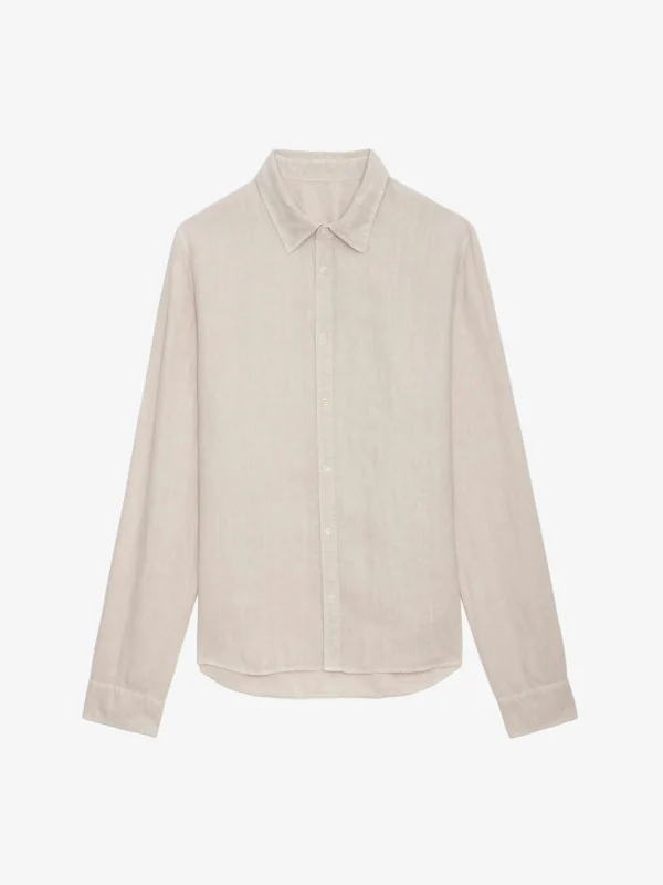 Zadig&Voltaire Stan Linen Shirt Naturel Best