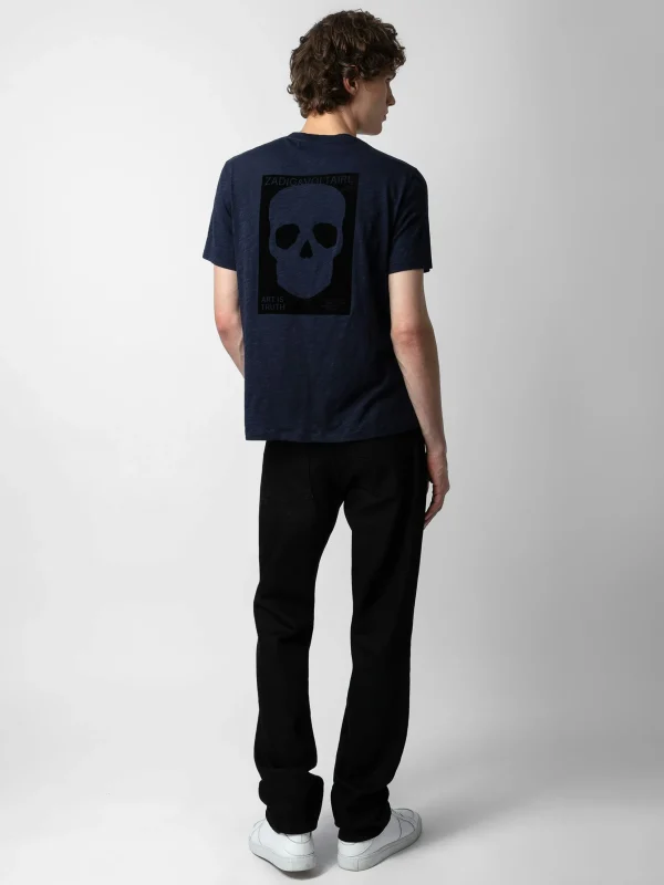 Zadig&Voltaire Stockholm Slub T-shirt Encre Online