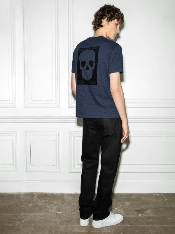 Zadig&Voltaire Stockholm Slub T-shirt Encre Online