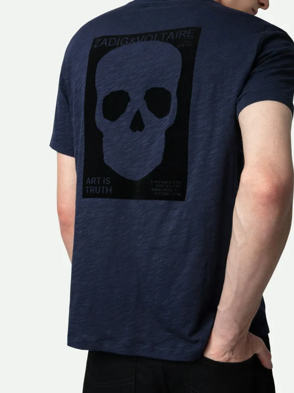 Zadig&Voltaire Stockholm Slub T-shirt Encre Online