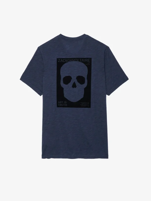 Zadig&Voltaire Stockholm Slub T-shirt Encre Online