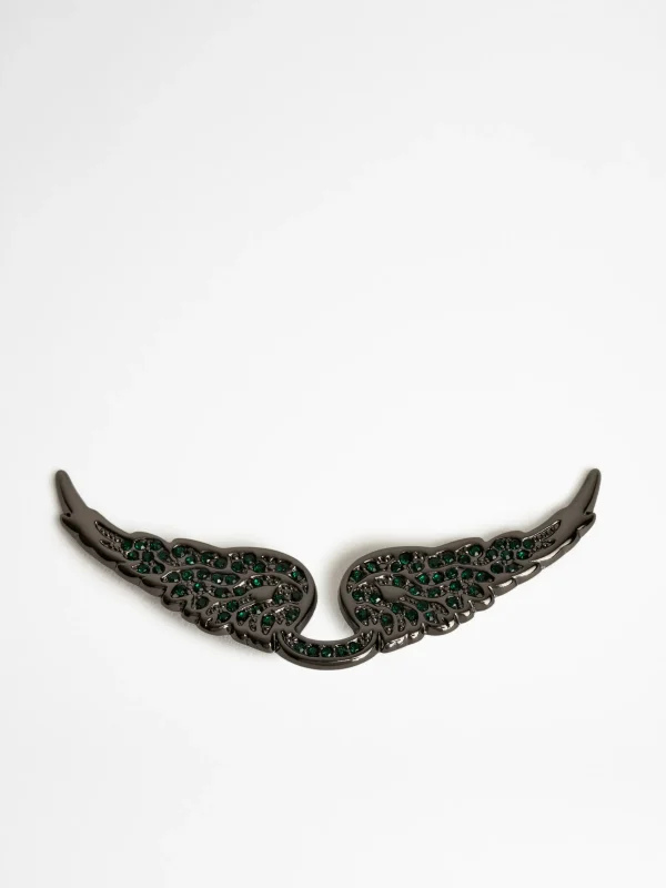 Zadig&Voltaire Swing Your Wings Charm Shiny gun emerald Sale