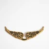 Zadig&Voltaire Swing Your Wings Charm Old goldu002Fjet Best Sale