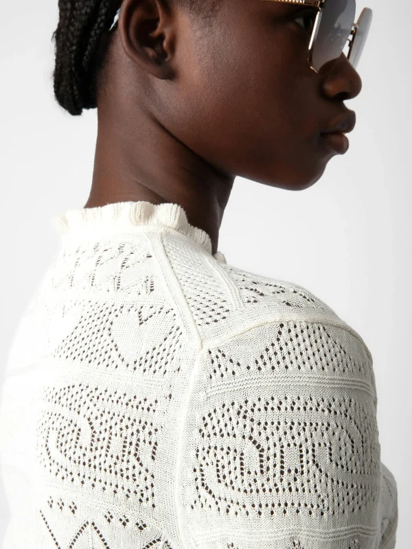 Zadig&Voltaire Taho Sweater Ecru Cheap
