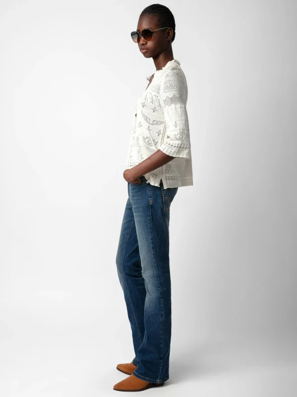 Zadig&Voltaire Taho Sweater Ecru Cheap