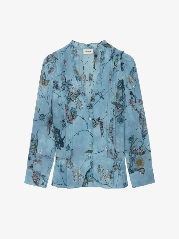 Zadig&Voltaire Talixia Diamanté Blouse Glacier Cheap