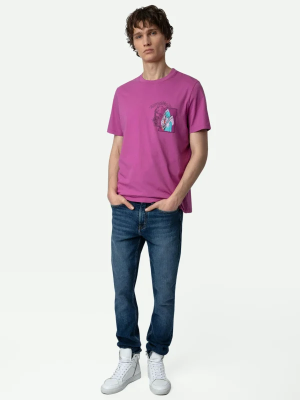 Zadig&Voltaire Ted Photoprint T-shirt Anemone Outlet