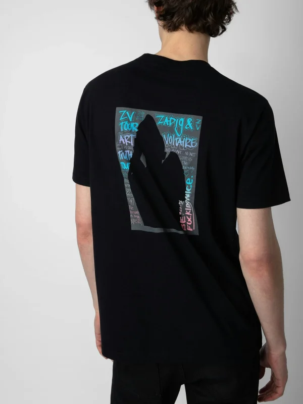 Zadig&Voltaire Ted Photoprint T-shirt Black Hot