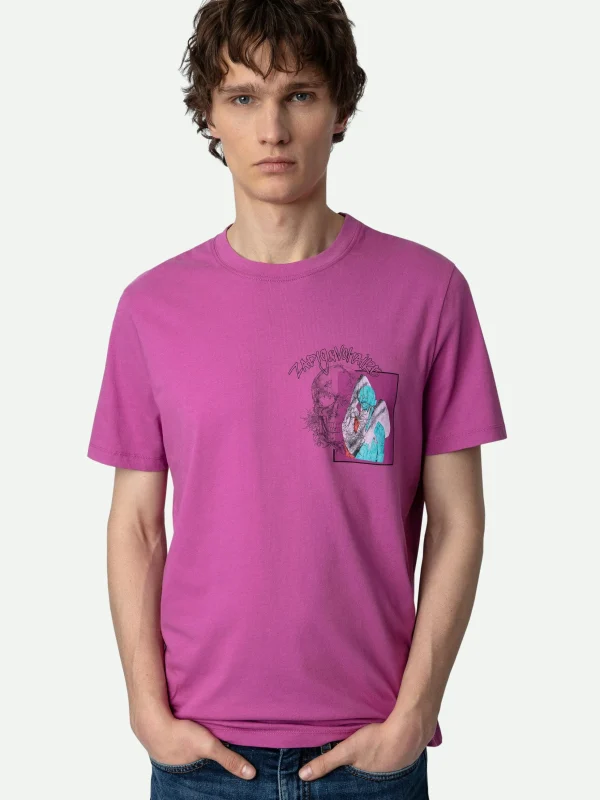 Zadig&Voltaire Ted Photoprint T-shirt Anemone Outlet