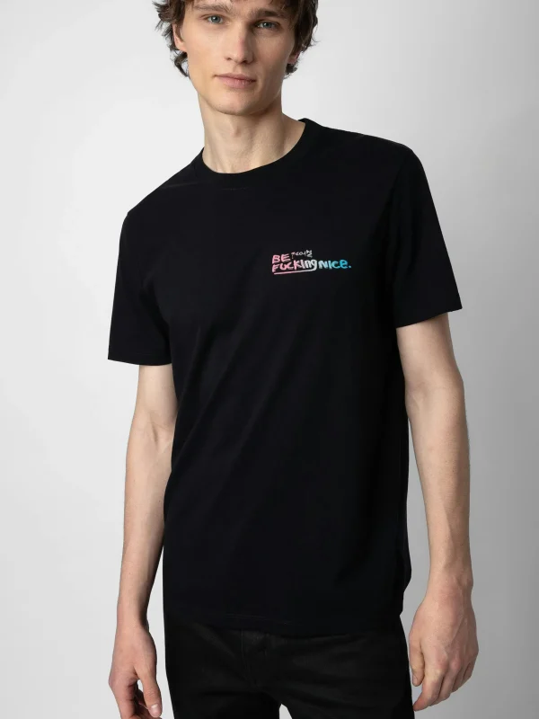 Zadig&Voltaire Ted Photoprint T-shirt Black Hot