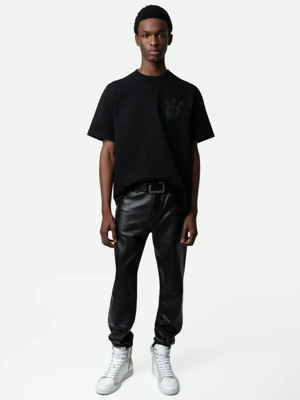 Zadig&Voltaire Teddy Skull T-shirt Black New