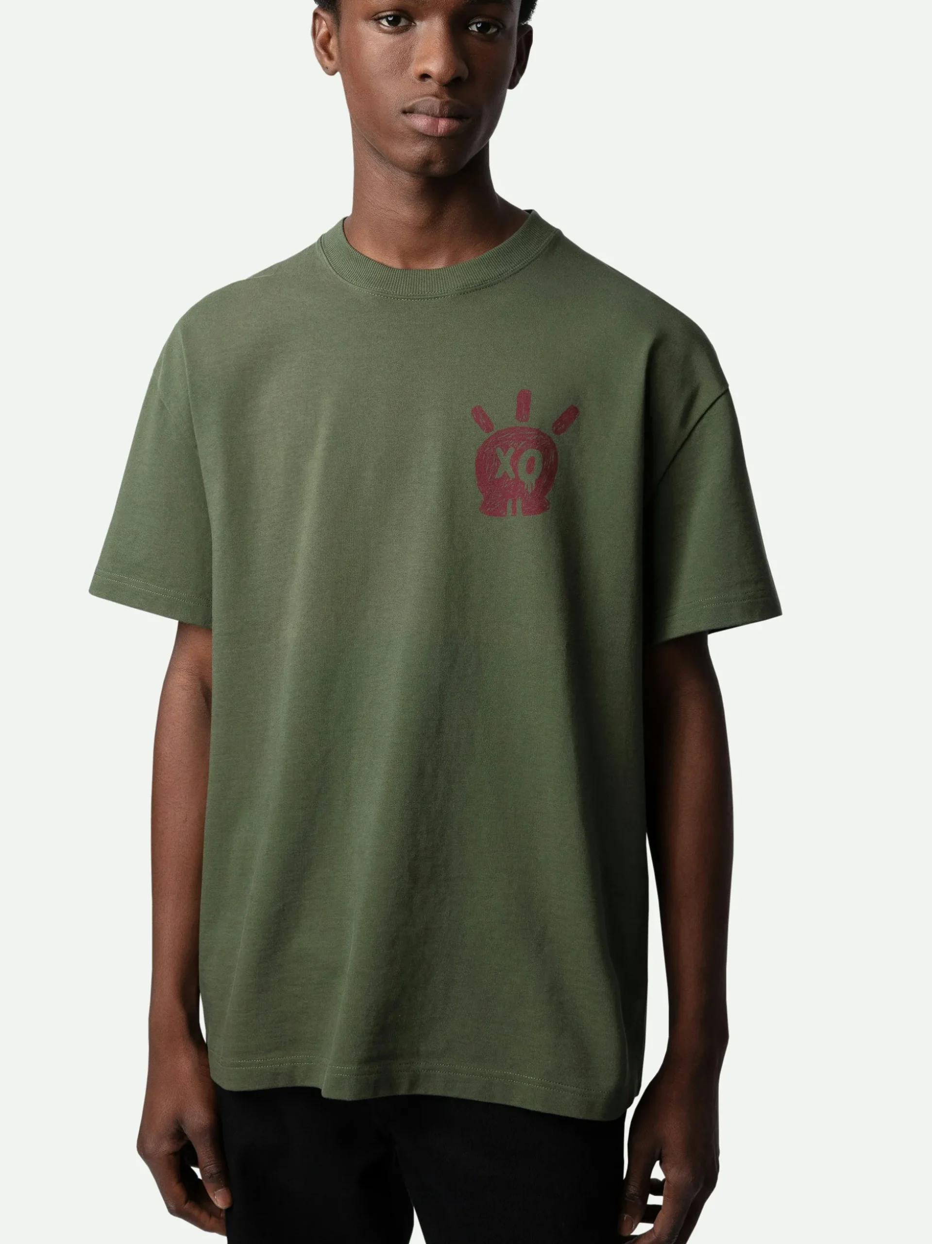 teddy_skull_tshirt_3-2.webp Zadig&Voltaire Teddy Skull T-shirt Used kaki Cheap