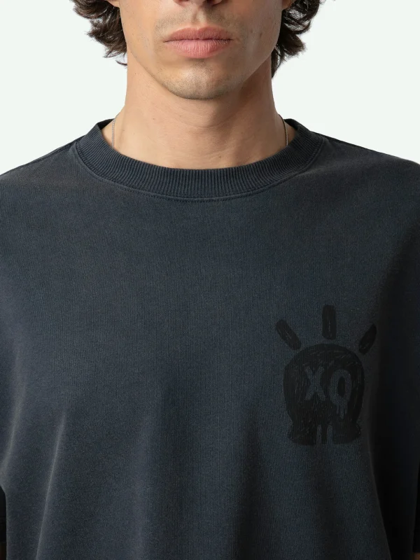 Zadig&Voltaire Teddy Skull T-shirt Encre Fashion