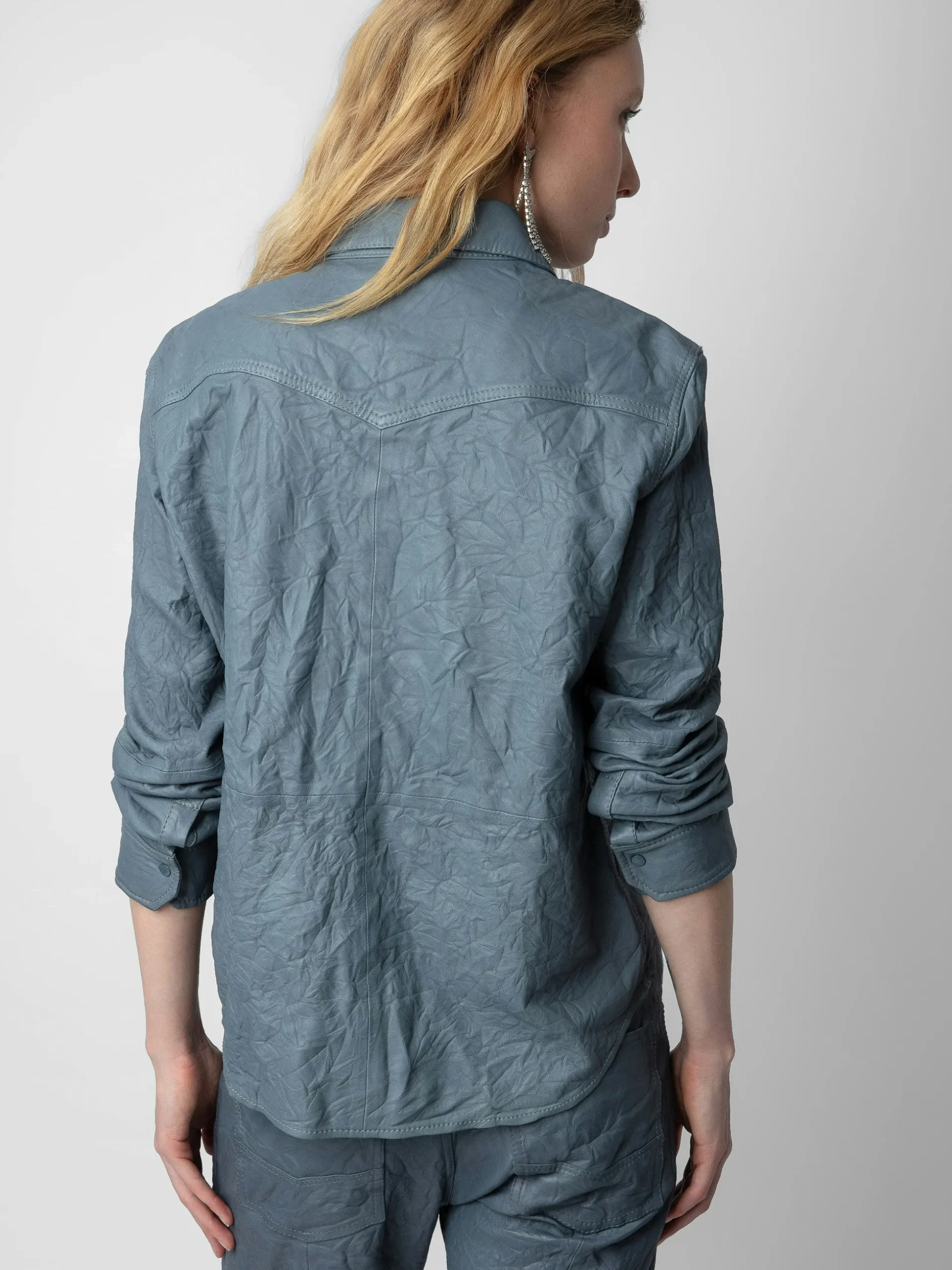 thelma_crinkled_leather_shirt_1.webp Zadig&Voltaire Thelma Crinkled Leather Shirt Light blue Clearance