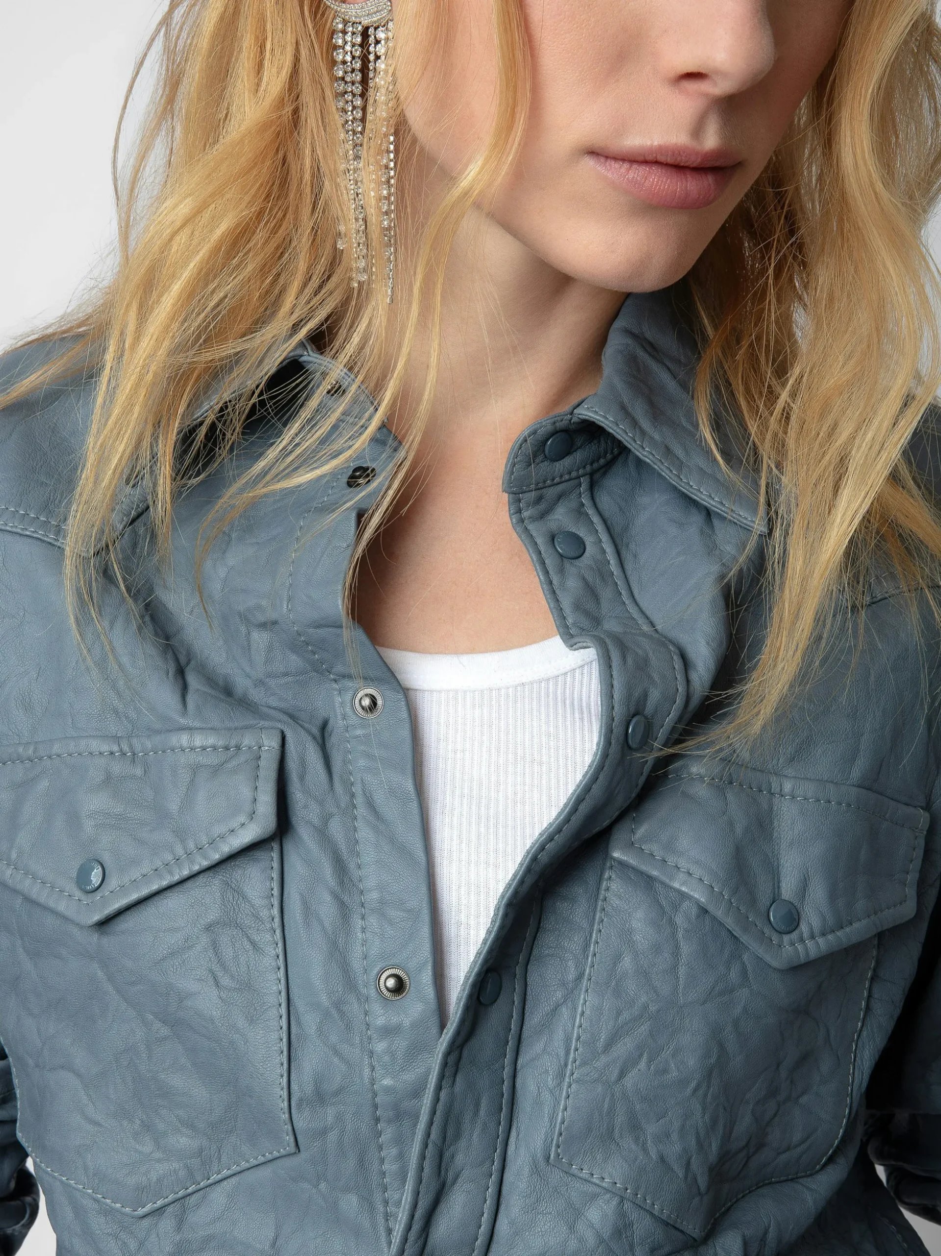 thelma_crinkled_leather_shirt_2.webp Zadig&Voltaire Thelma Crinkled Leather Shirt Light blue Clearance