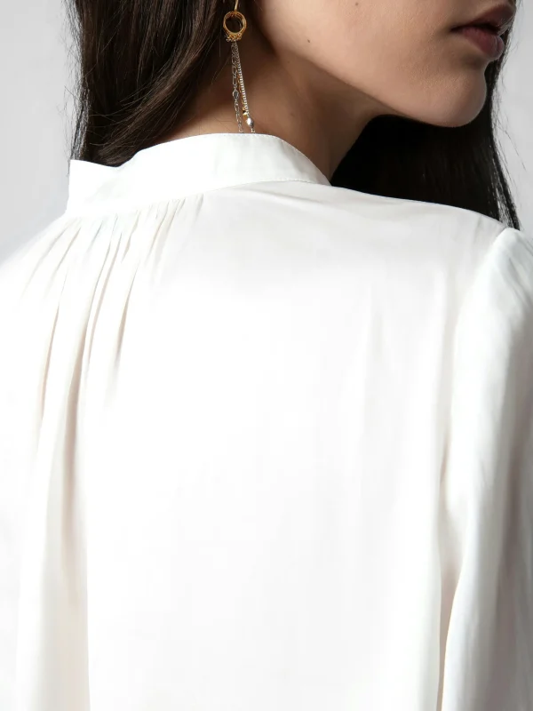Zadig&Voltaire Tink Satin Tunic White New