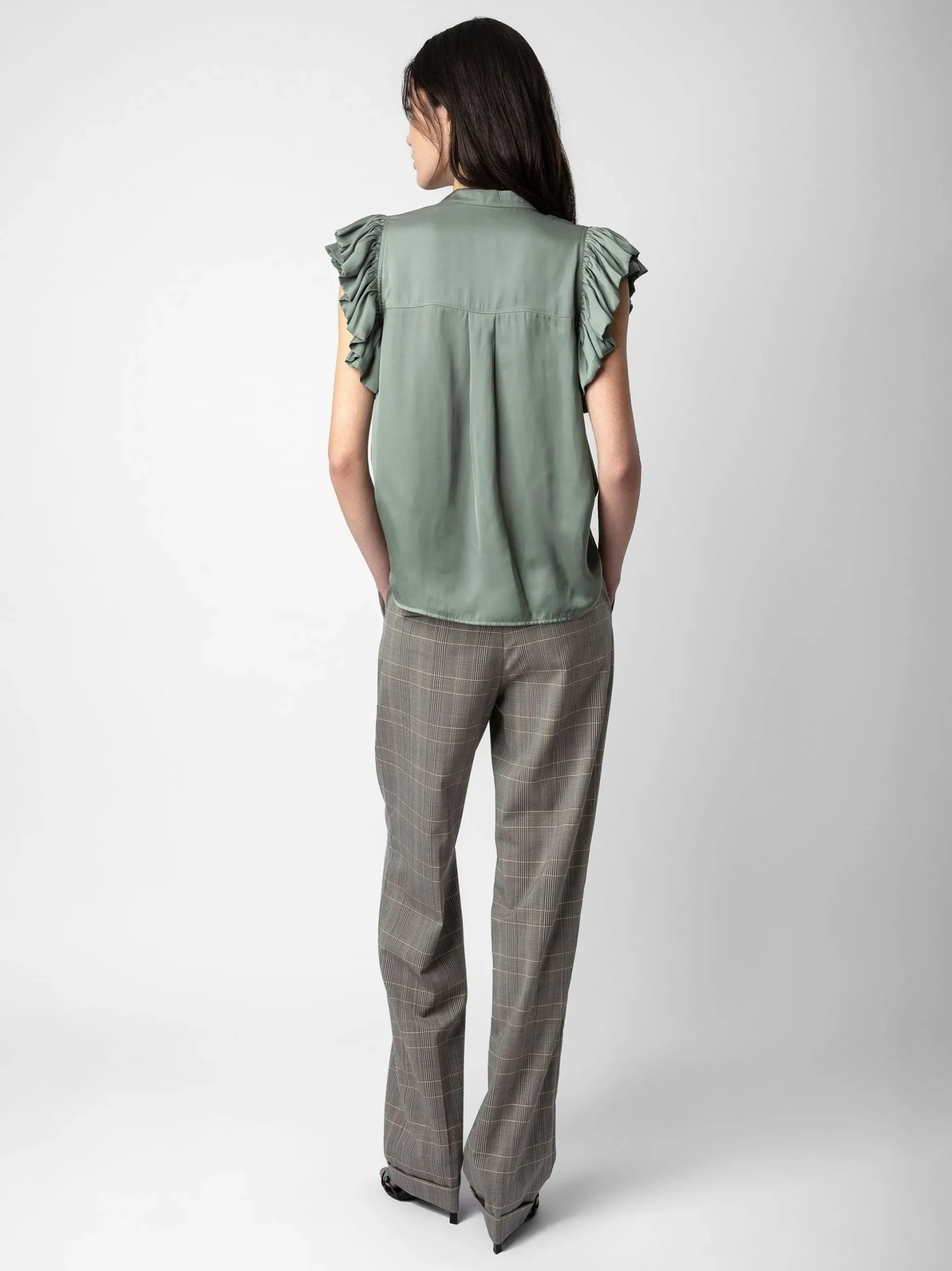 tiza_satin_top_1.webp Zadig&Voltaire Tiza Satin Top Treillis Outlet