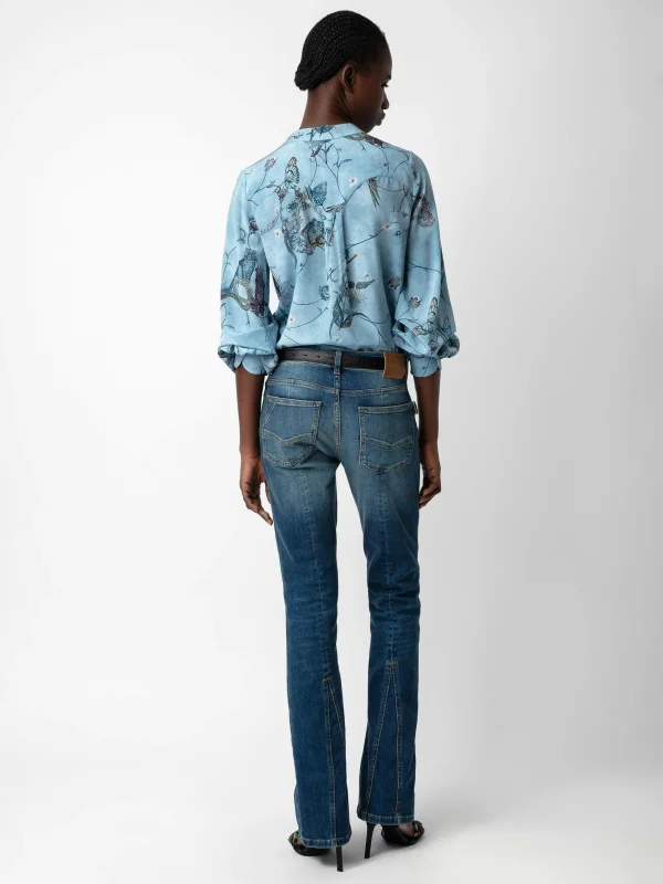 Zadig&Voltaire Twina Silk Blouse Glacier Shop