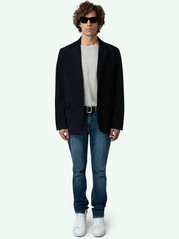 Zadig&Voltaire Valfried Suede Blazer Encre Online