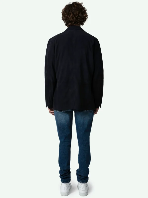 Zadig&Voltaire Valfried Suede Blazer Encre Online