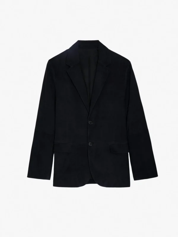 Zadig&Voltaire Valfried Suede Blazer Encre Online