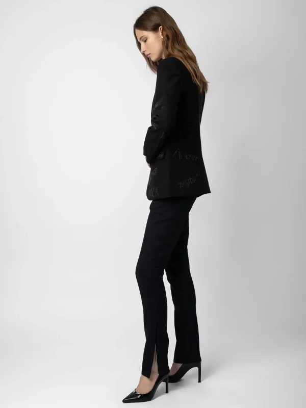 Zadig&Voltaire Vanille Diamanté Blazer Black Best Sale